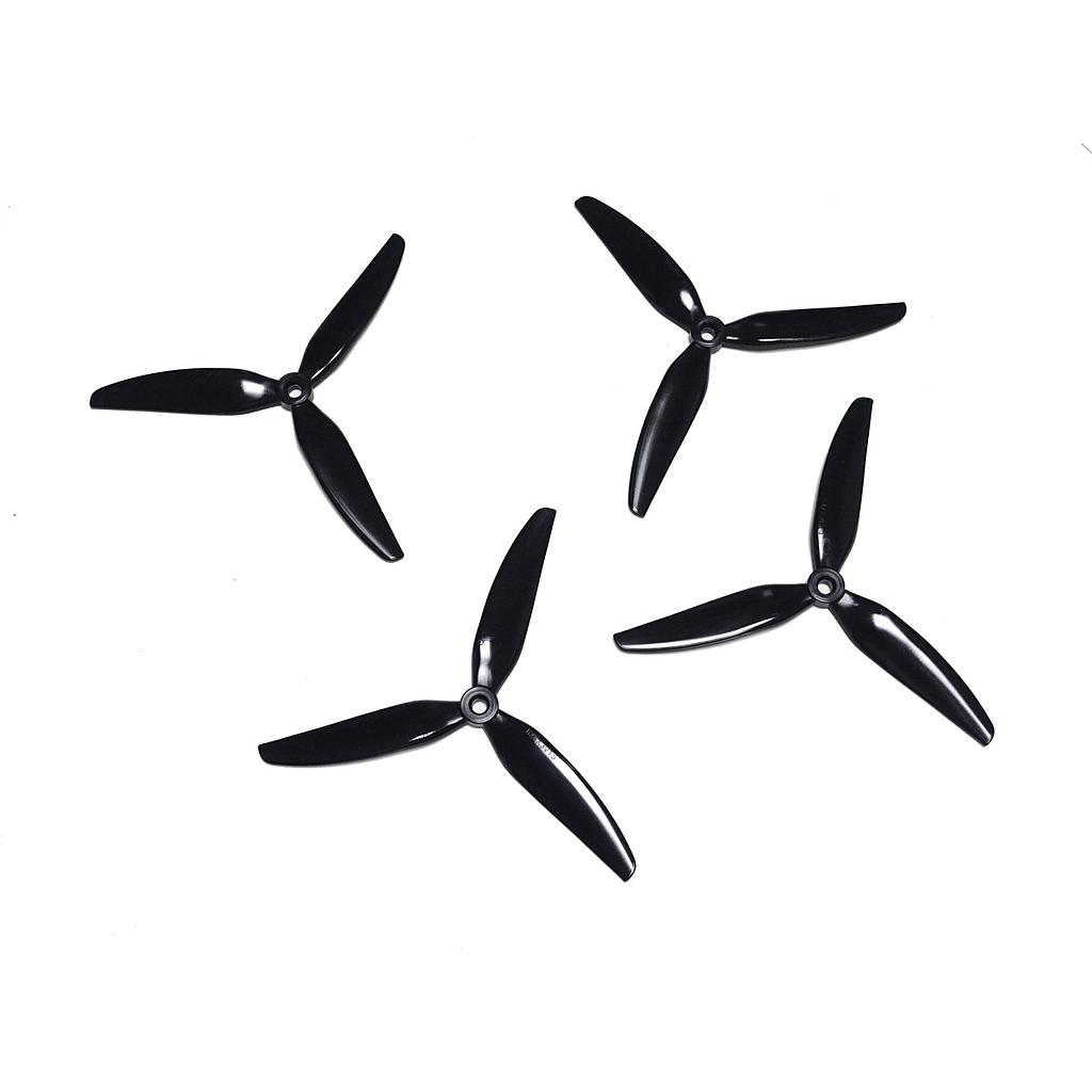 HQ Durable Prop  6x3x3 V1 Tri-blade Black (2 pairs )