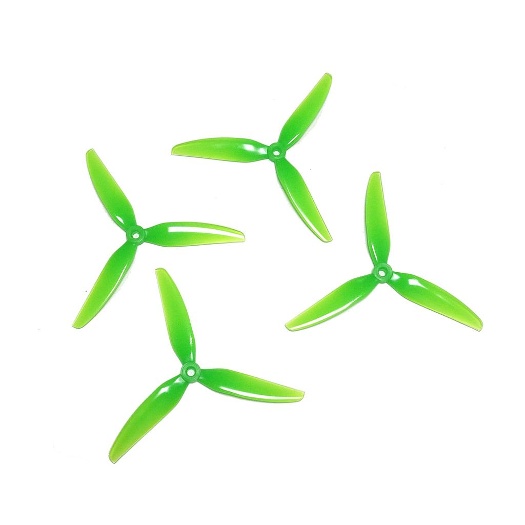 HQ Durable Prop  6x3x3 V1 Tri-blade Light Green (2 pairs )