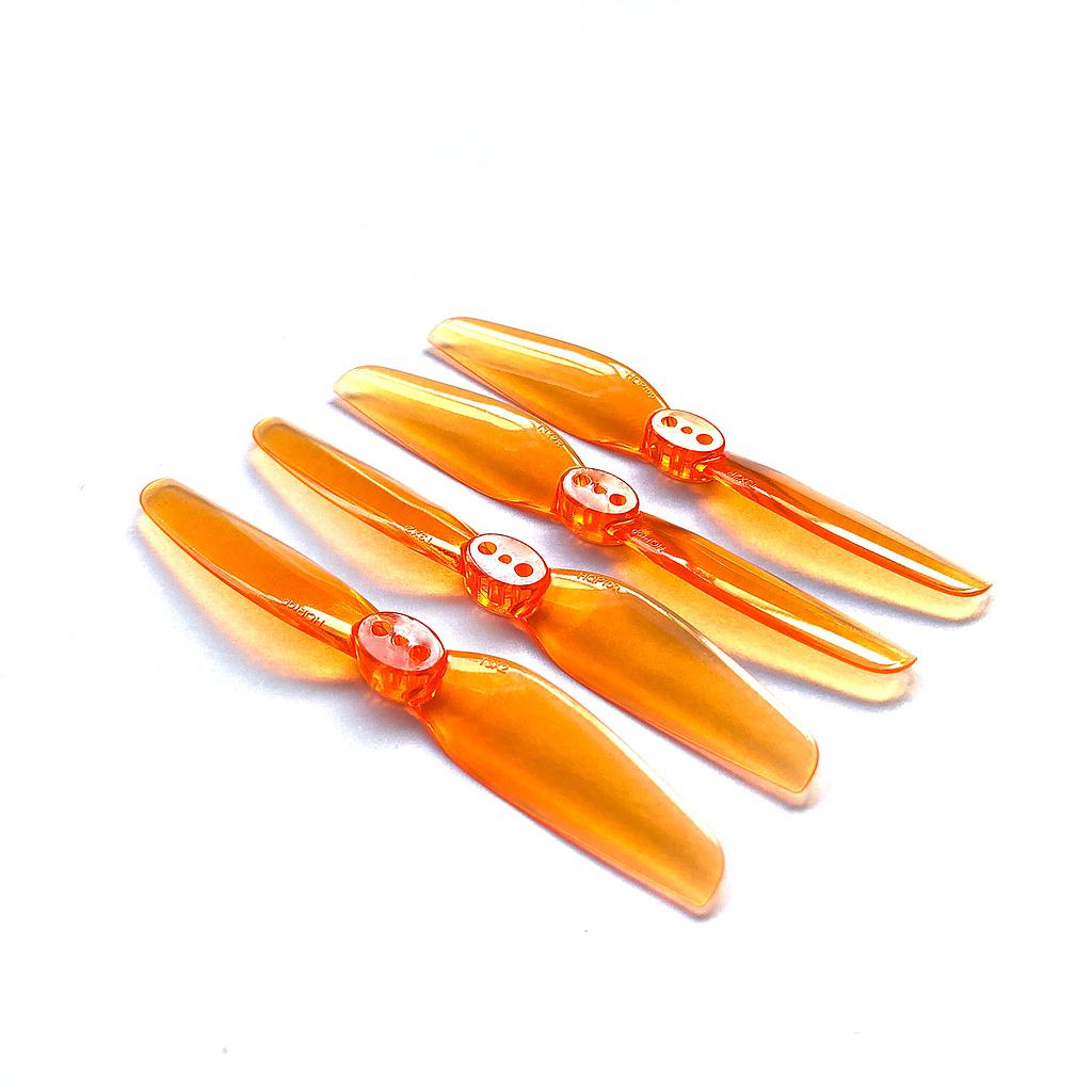 Hélices HQ Resistentes T3X2 1.5MM Naranja Claro ( 2 Parejas)