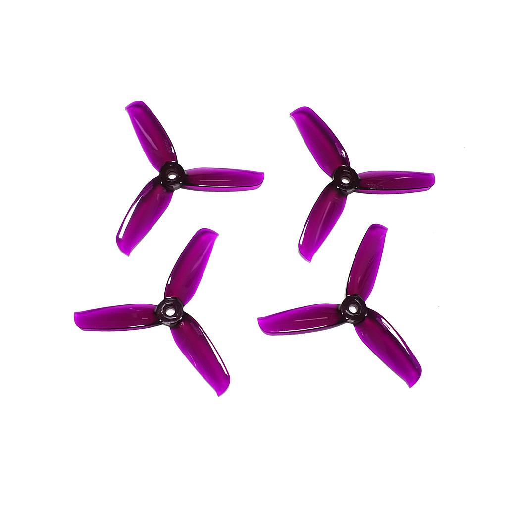 Gemfan Flash Series 4052 3 blade CW & CCW Clear Purple ( 2 pairs)