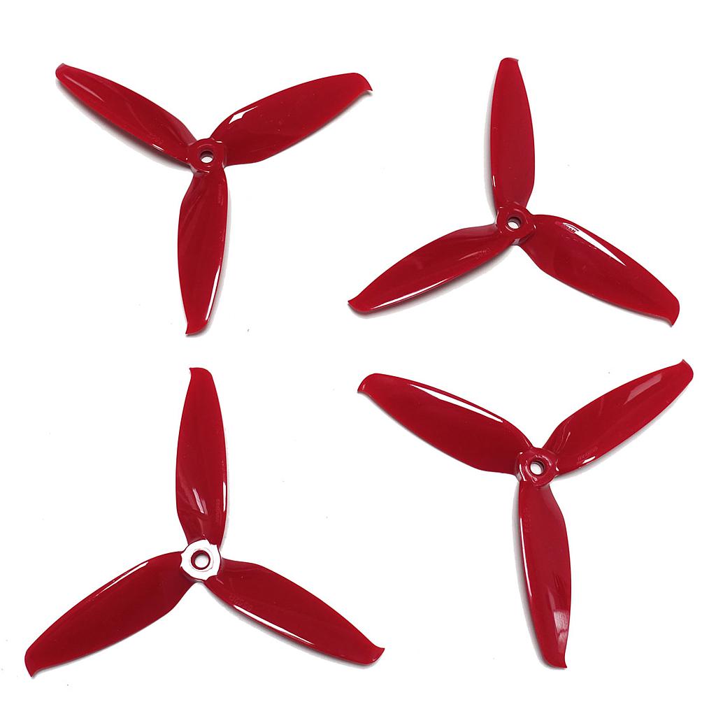 Gemfan Flash Series 5552 3 blade CW & CCW Ferrari Red ( 2 pairs)