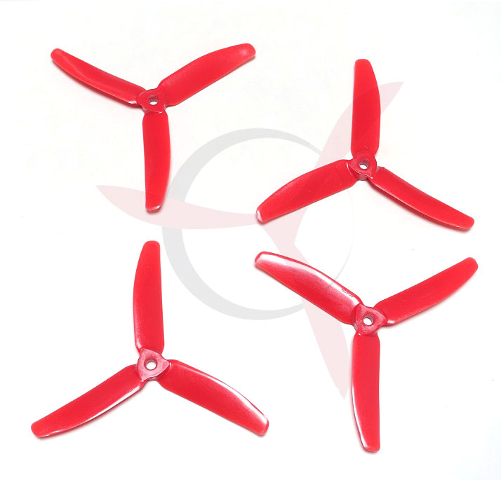 Hélices Tripala Gemfan Master Props 5040 CW/CCW rojas (2 parejas)