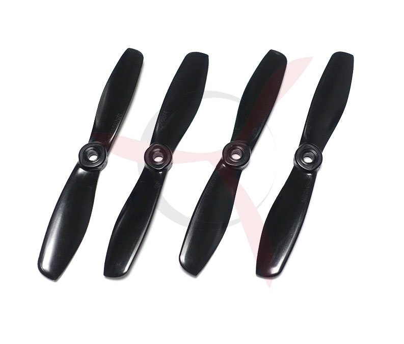 fiberglass nylon bullnose propeller 5x45 CW/CCW black (2 pairs)