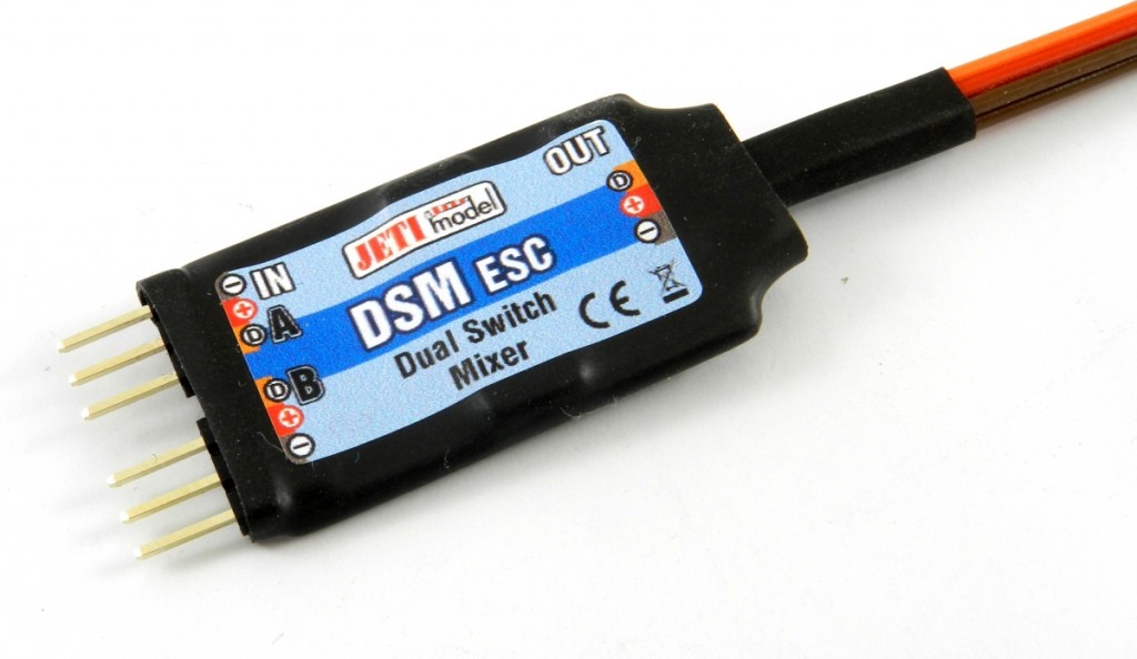 JETI Conmutador Electrónico Dual Mezclador DSM ESC