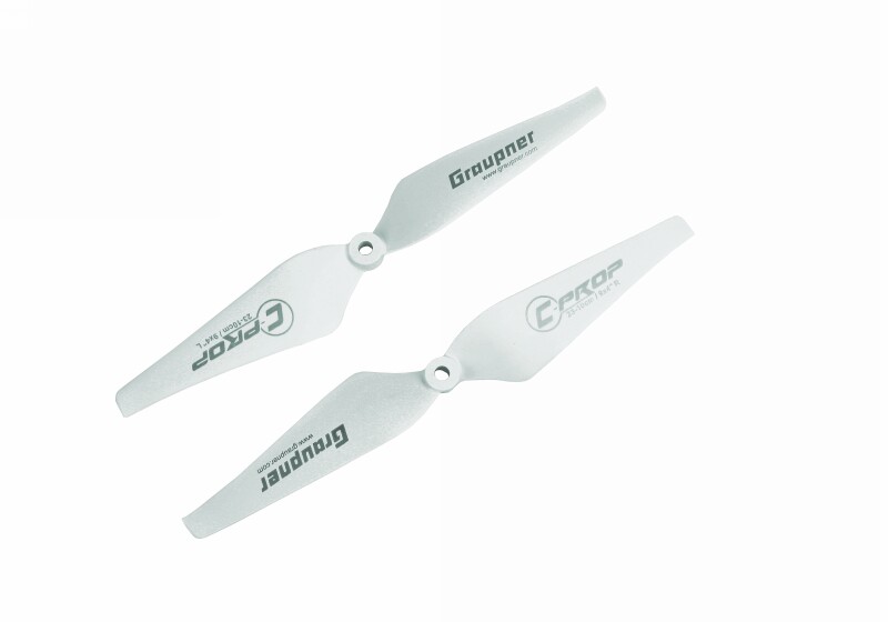 Graupner Copter Prop  10x4&quot;  5mm (pair) White