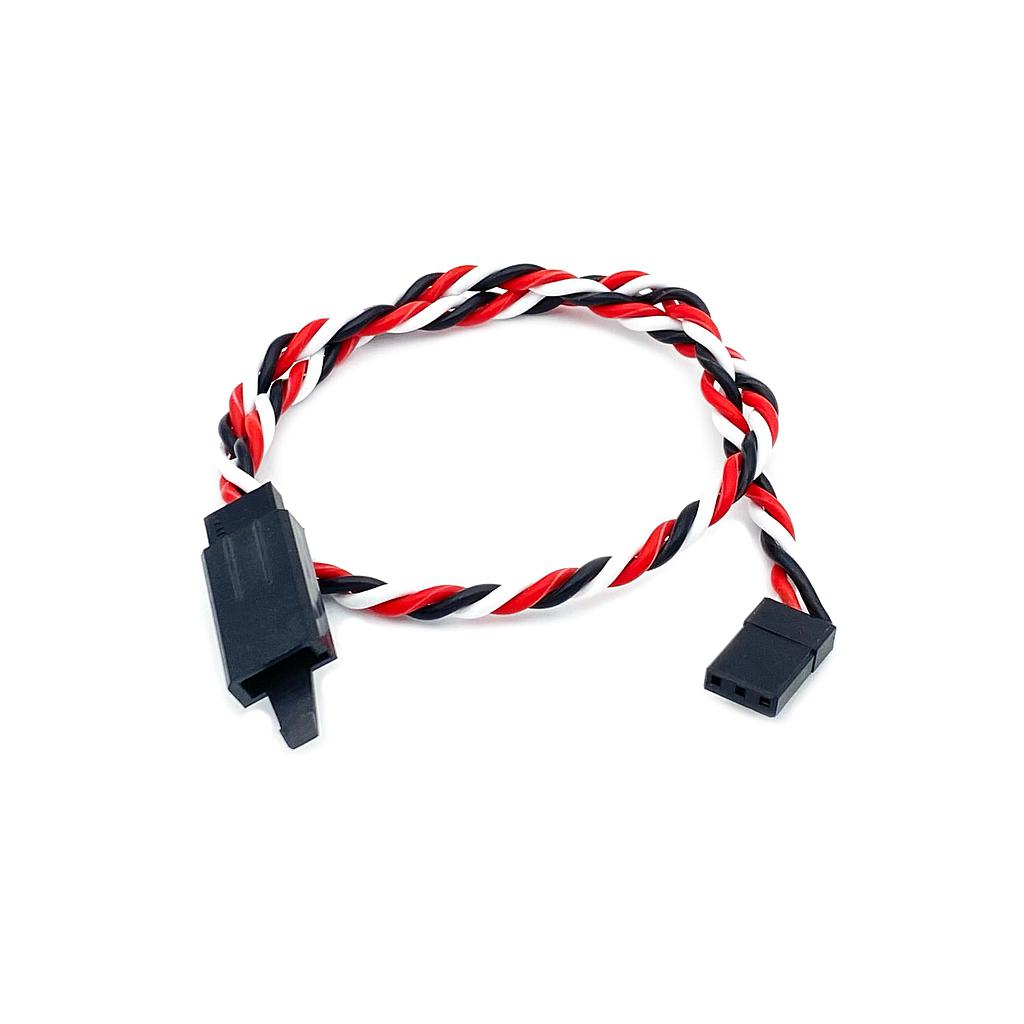 Cable Trenzado Extensión Servo Macho Hembra con Seguro 22AWG 15 CM