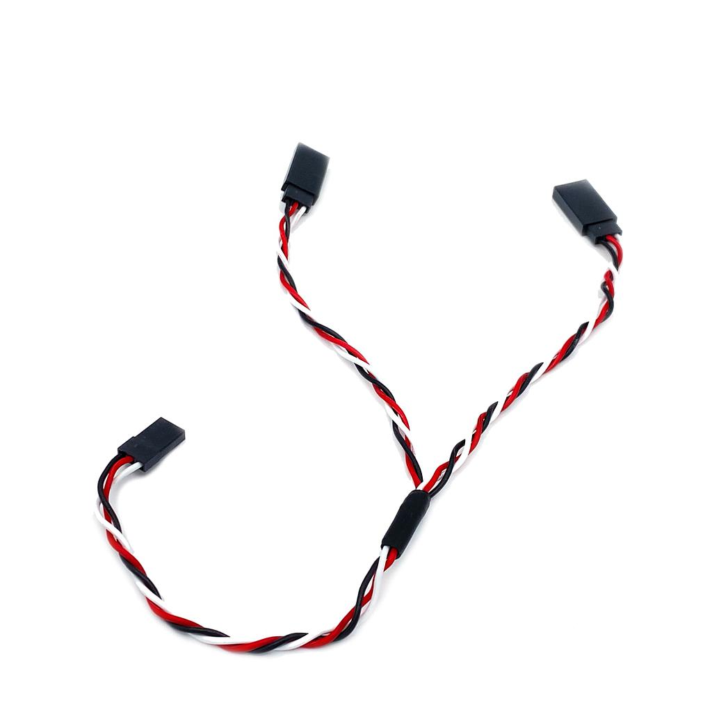 Cable Y Trenzado Conector Servo 22AWG 15cm