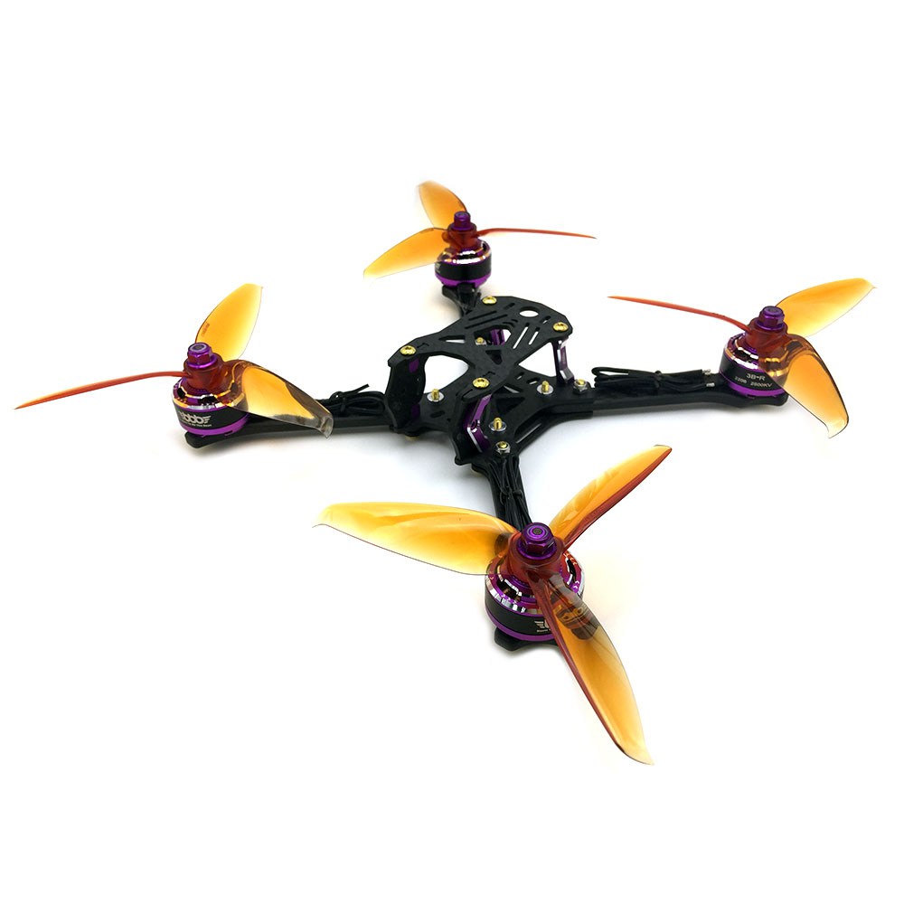 BBB 3B-R 211F Racing Frame - Positive X arm + 2206 2500KV BBB motors + Gemfan FLASH 5152