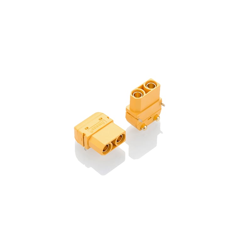 Conector XT90 Hembra para PCB (Angulo)