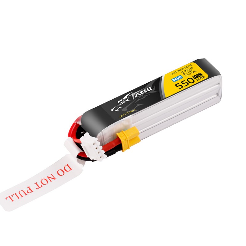 Batería LiPo TATTU HV 3s 11.4V 550mAh 95C - Alargada