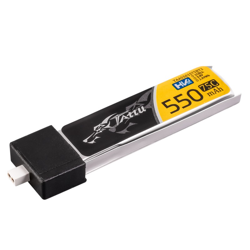 TATTU HV 550mAh 1S 3.8V 75C BT2.0 LiPo Battery (5pcs)
