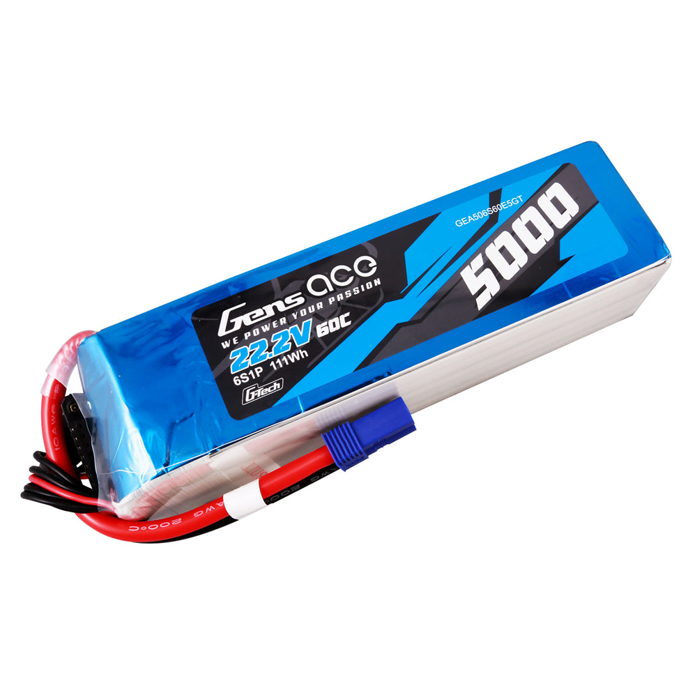 Gens ACE  G-Tech 6s 22.2V 5000mAh 60C - EC5