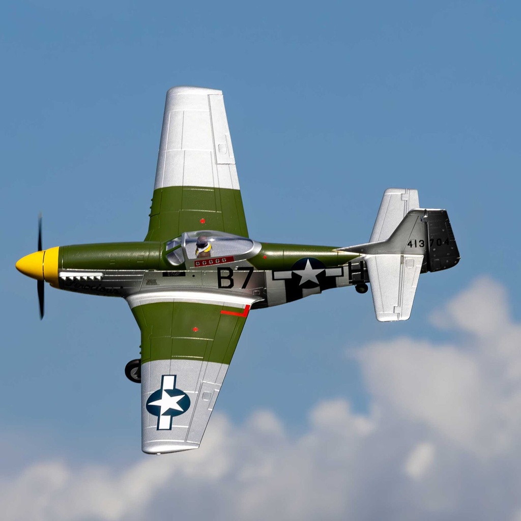 E-Flite P-51D Mustang 1.0m BNF Basic Con AS3X+ & SAFE Select