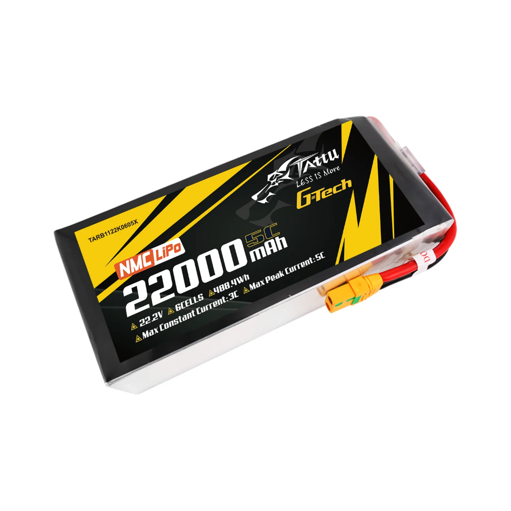 TATTU G-Tech LiPo Semi-sólida 6s 22.2V 22000mAh 5C - XT90S-F