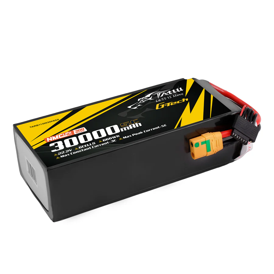 TATTU G-Tech LiPo Semi-sólida 300Wh/kg 6s 22.2V 30000mAh 5C - XT90-S