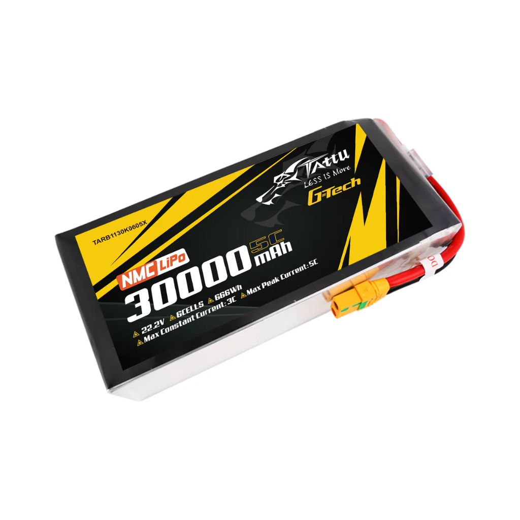 TATTU G-Tech LiPo Semi-sólida 6s 22.2V 30000mAh 5C - XT90-S