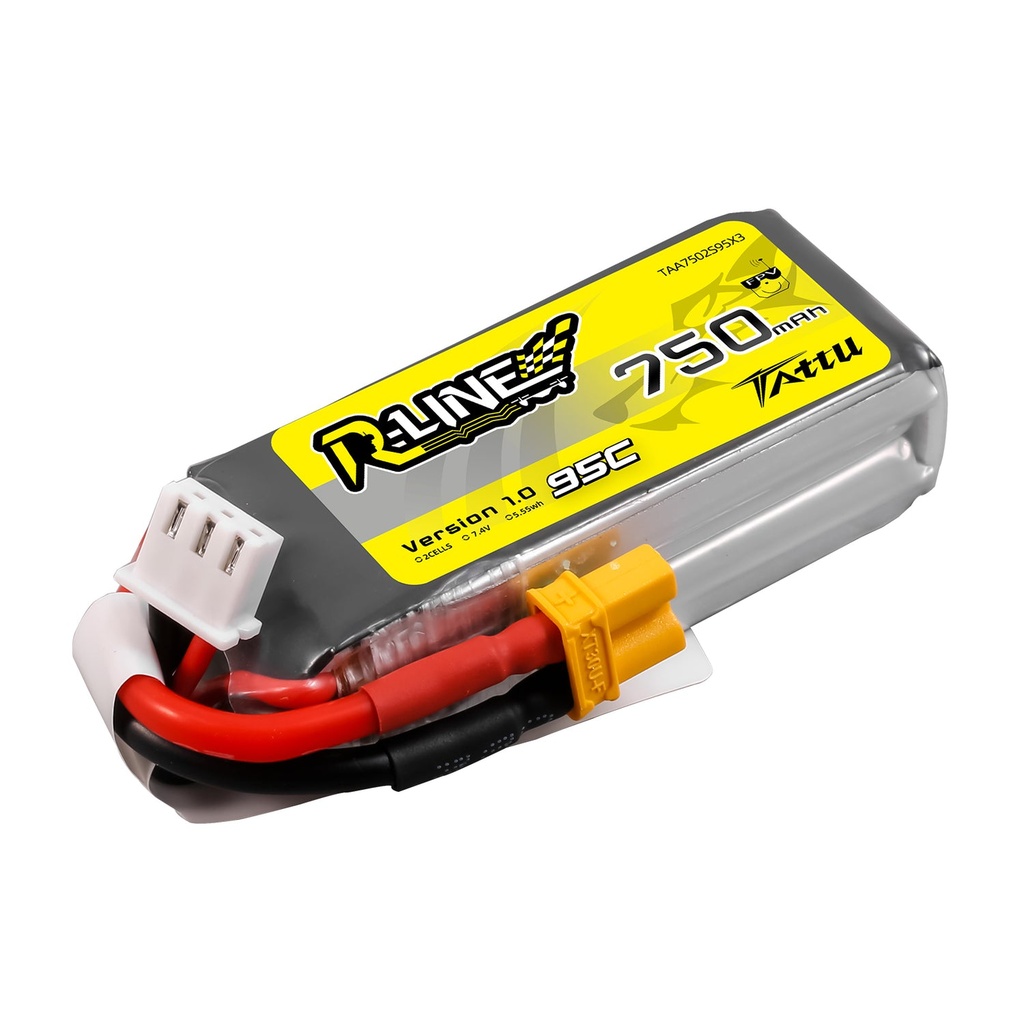 Batería LiPo TATTU R-Line 2s 7.4V 750mAh 95C