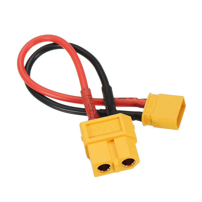 Cable Adaptador Conector XT60 Hembra a XT30 Macho 14 AWG (300mm)