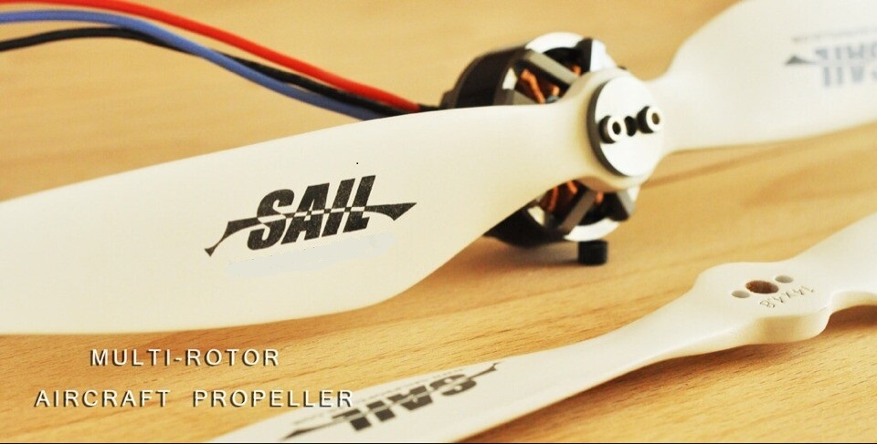 SAIL multicopter Beech wood Propeller 10x3.3 (Pair CW/CCW)