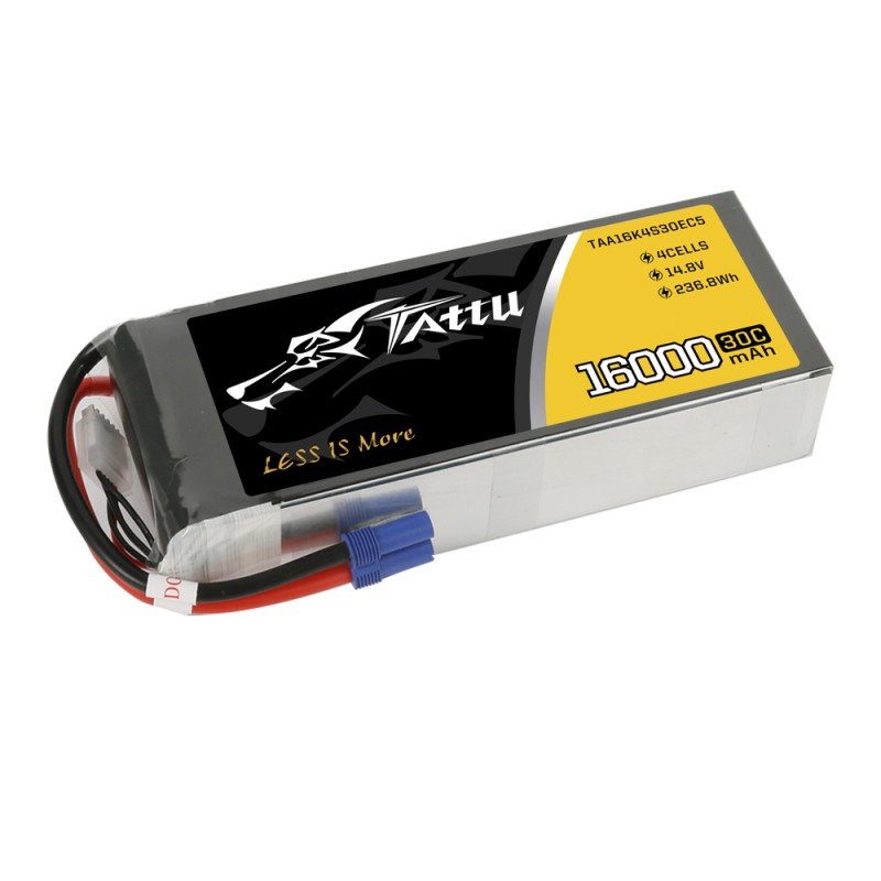 Batería LiPo TATTU 4s 14.8V 16000mAh 30C