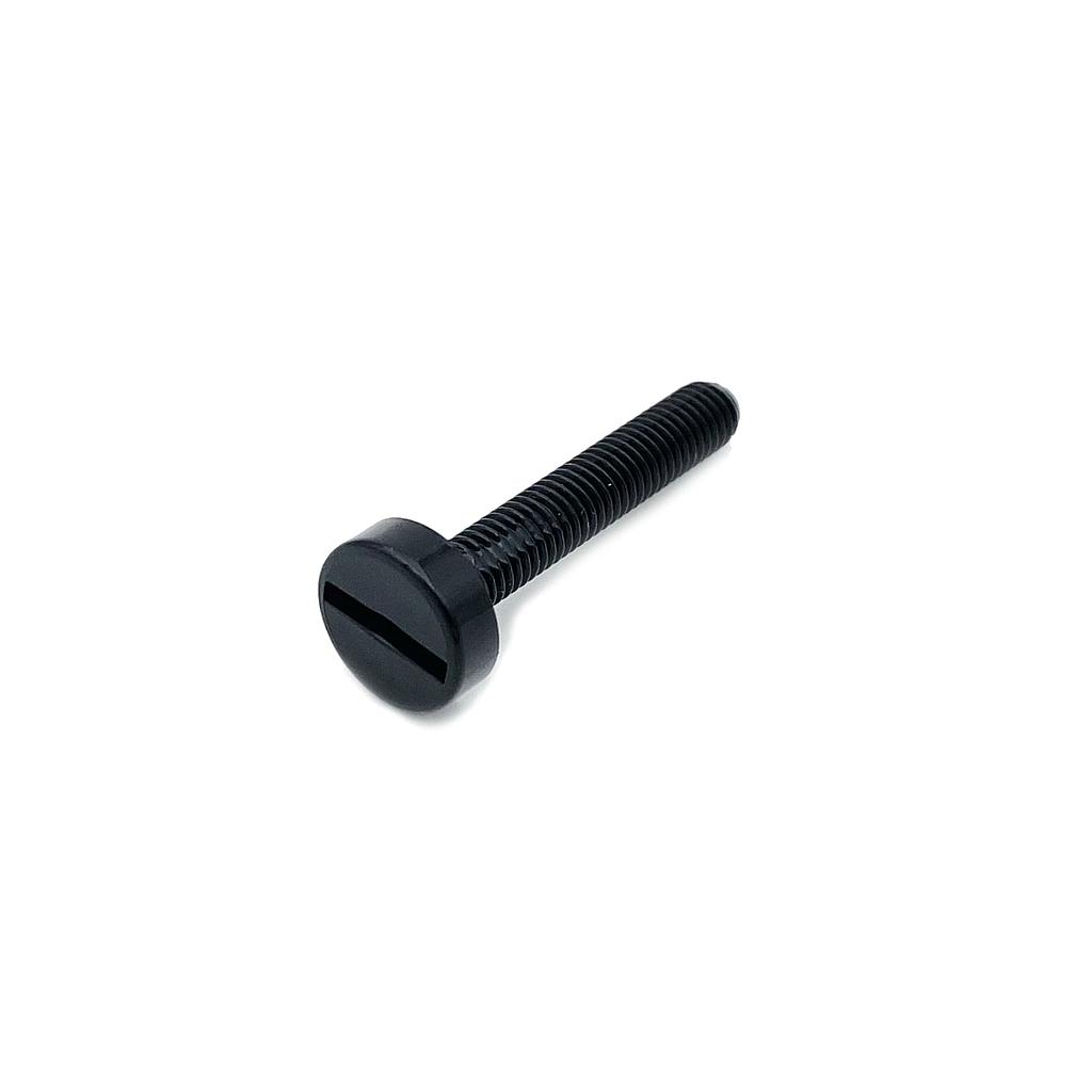 Nylon Screw with Enclosed Slot M6x60 mm Black (10pcs)