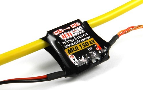 Jeti Telemetry Voltage &amp; Current Sensor MUI150 EX 150A rev. 2
