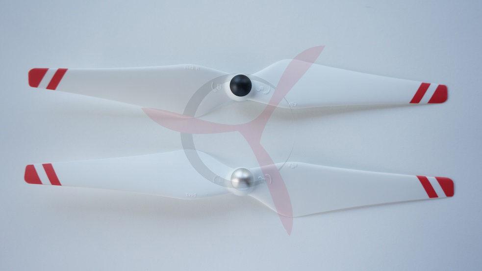 White/red DJI  9&quot;  Props Self Tightening cw/ccw
