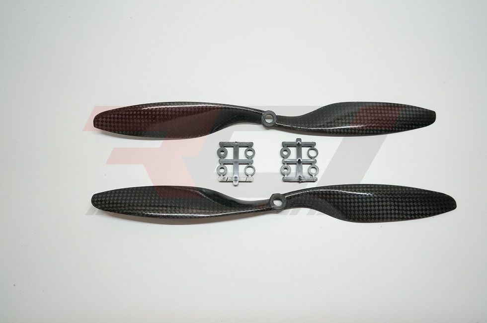 8x4.5 GemFan Carbon Fiber Propellers Pair (cw-ccw) -Slow fly For DJI Motor (hole 8mm)