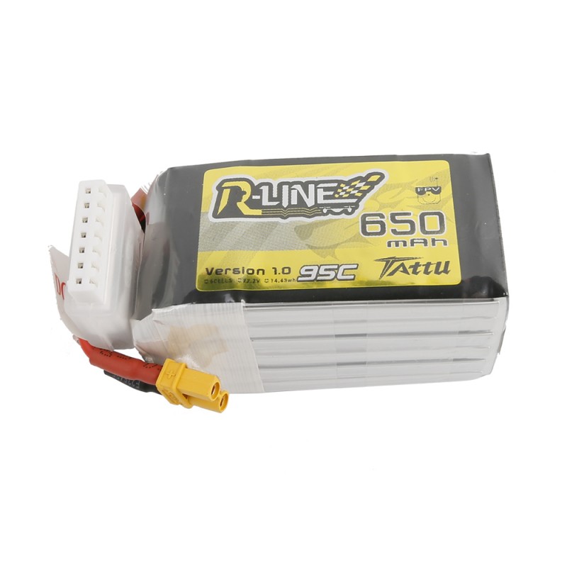 TATTU R-Line 650mAh 6S 22.2V 95C Lipo Battery