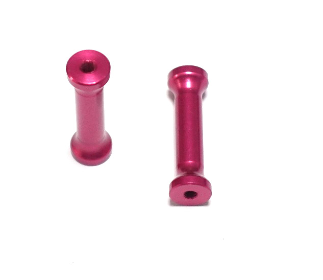 Aluminum CNC spacer 30mm - Red anodized