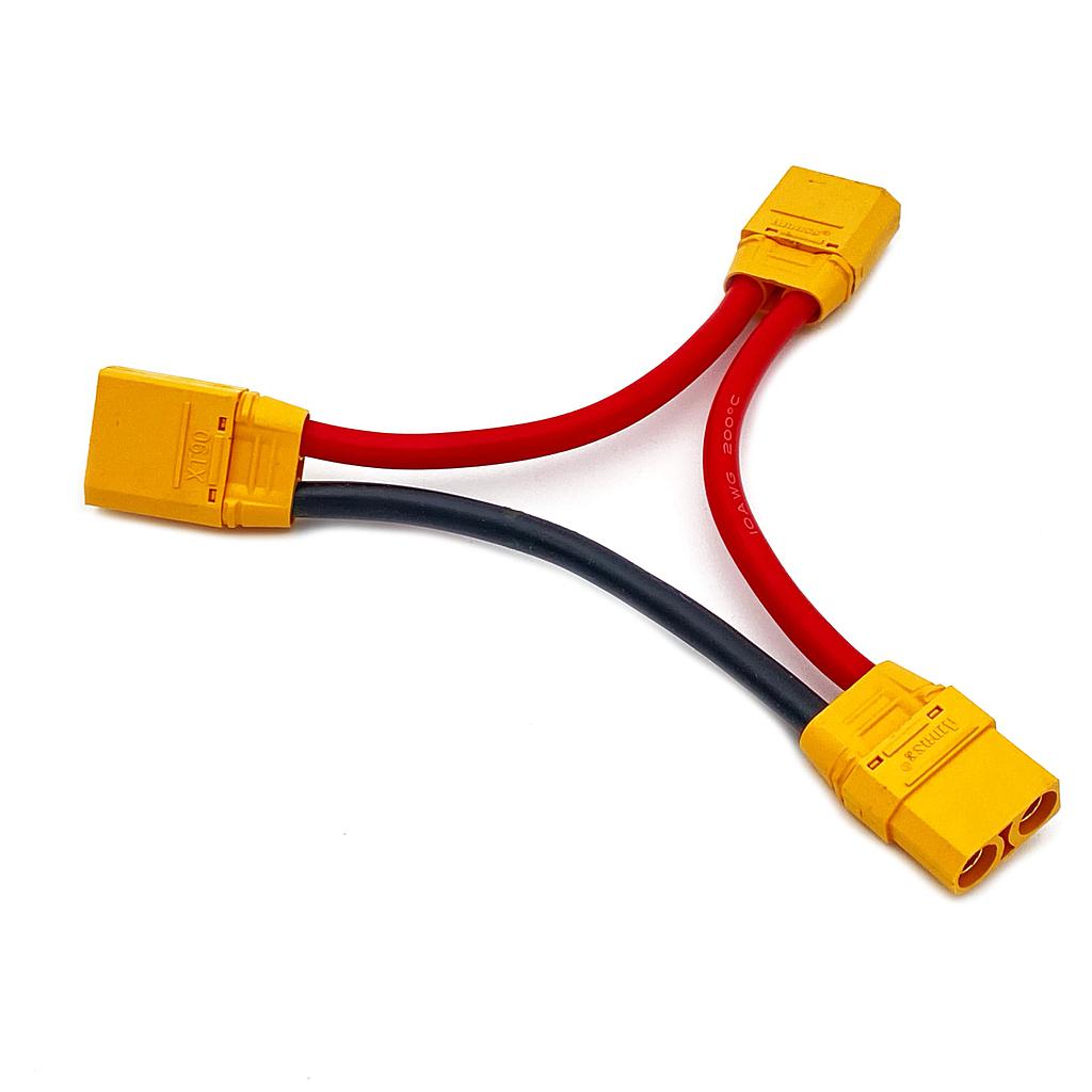 Cable Serie Conector XT90 2 Machos 1 Hembra