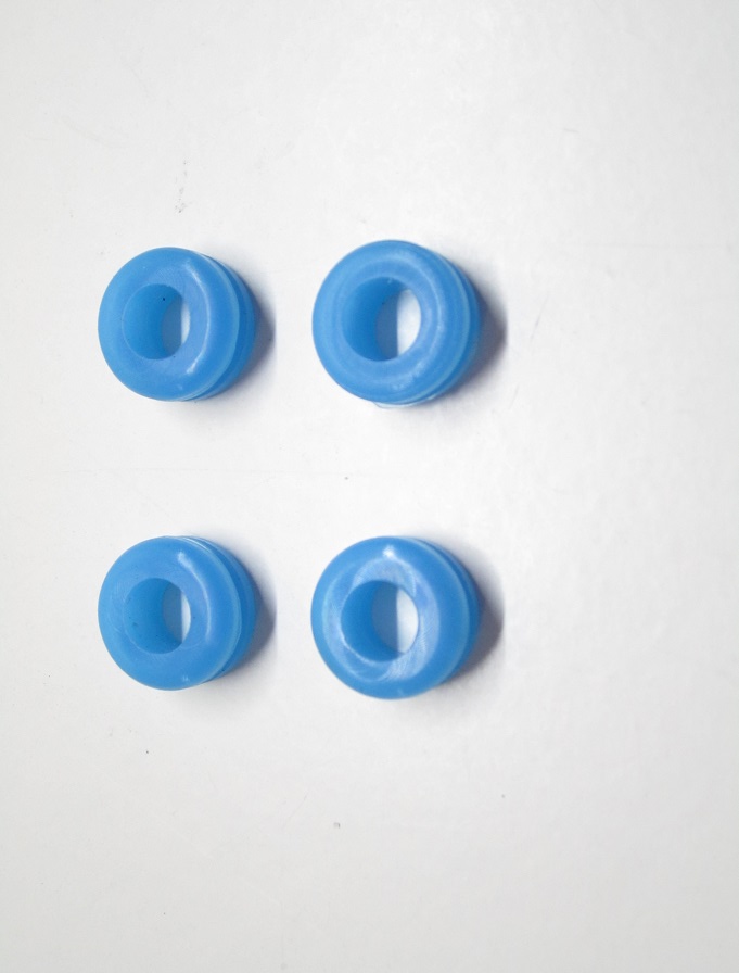 Silicone gromment or tube protect. Inner diameter 10 mm (4 units)