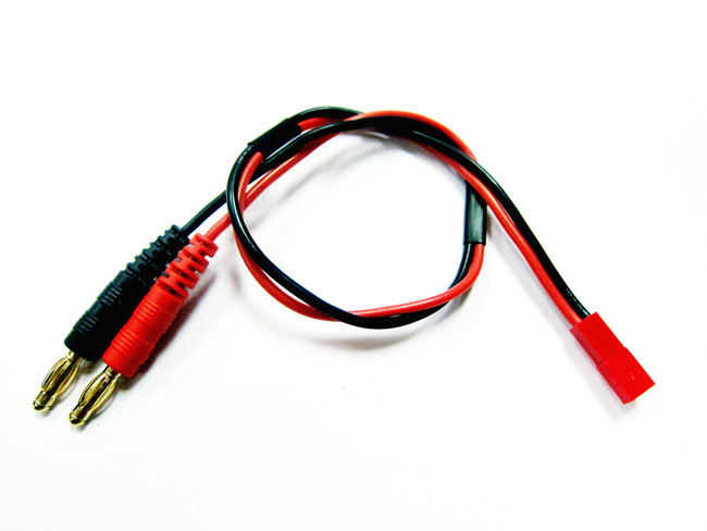 JST Male to 4mm Banana Plug Charge Lead (300mm)
