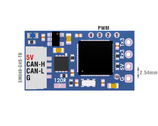 Matek AP_PERIPH CAN RC Input Adapter