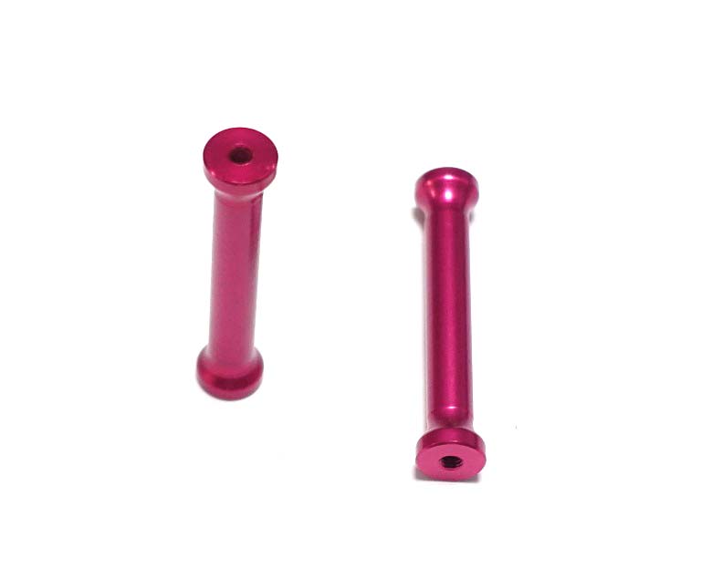 Aluminum CNC spacer 45mm - Red anodized