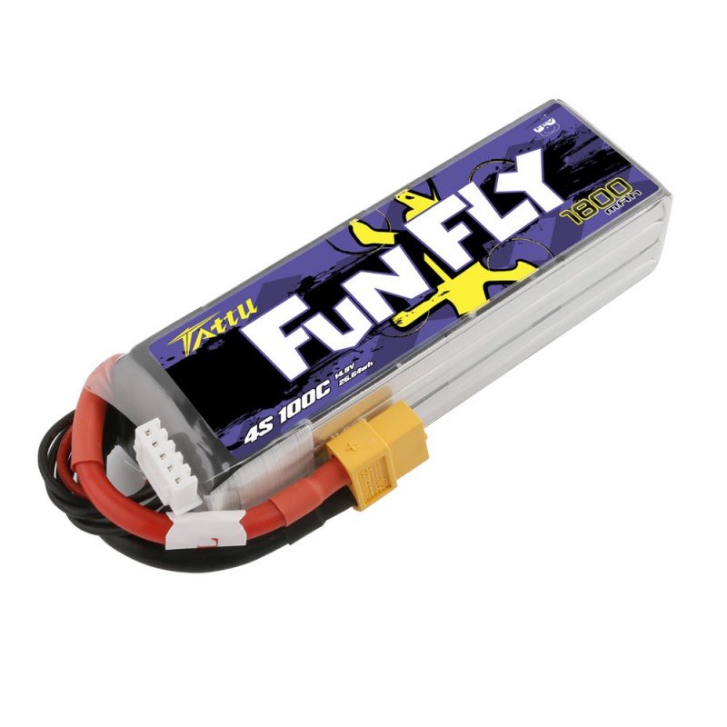 Batería LiPo TATTU FUNFLY 4s 14.8V 1800mAh 100C