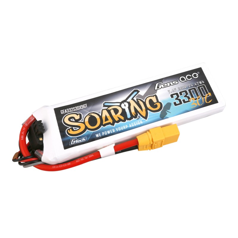 Batería LiPo Gens  G-Tech ACE Soaring 2s 7.4V 3300mAh 30C