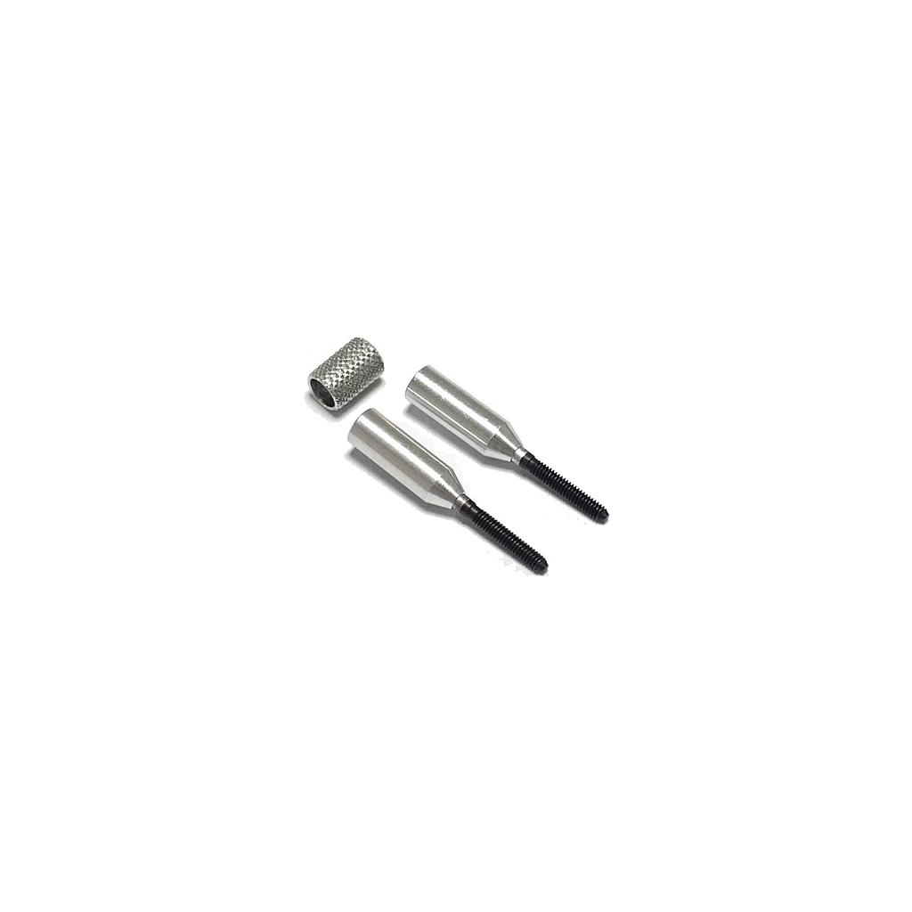 MP JET Alu Coupler for Carbon Tube Ø 3mm to M2