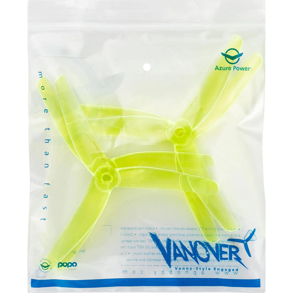 Azure Power Vanover 5.1x4.5 2 Pair (Yellow)