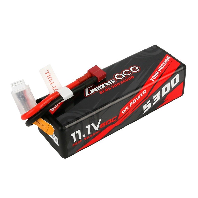 Batería LiPo Gens ACE 3s 11.1V 5300mAh 60C HardCase