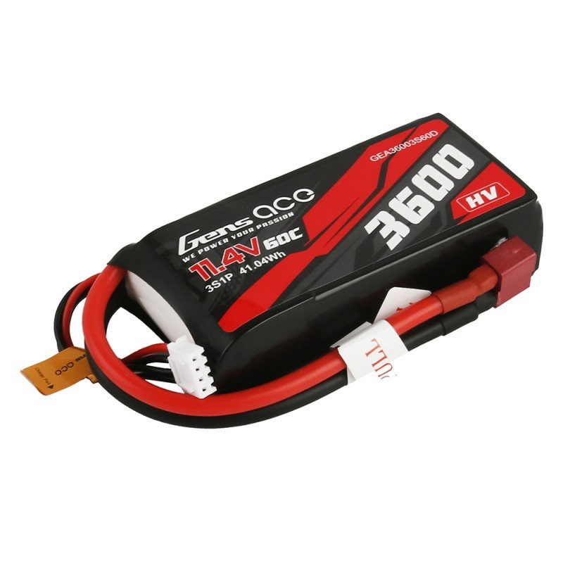 Batería LiPo Gens ACE HV 3s 11.4V 3600mAh 60C