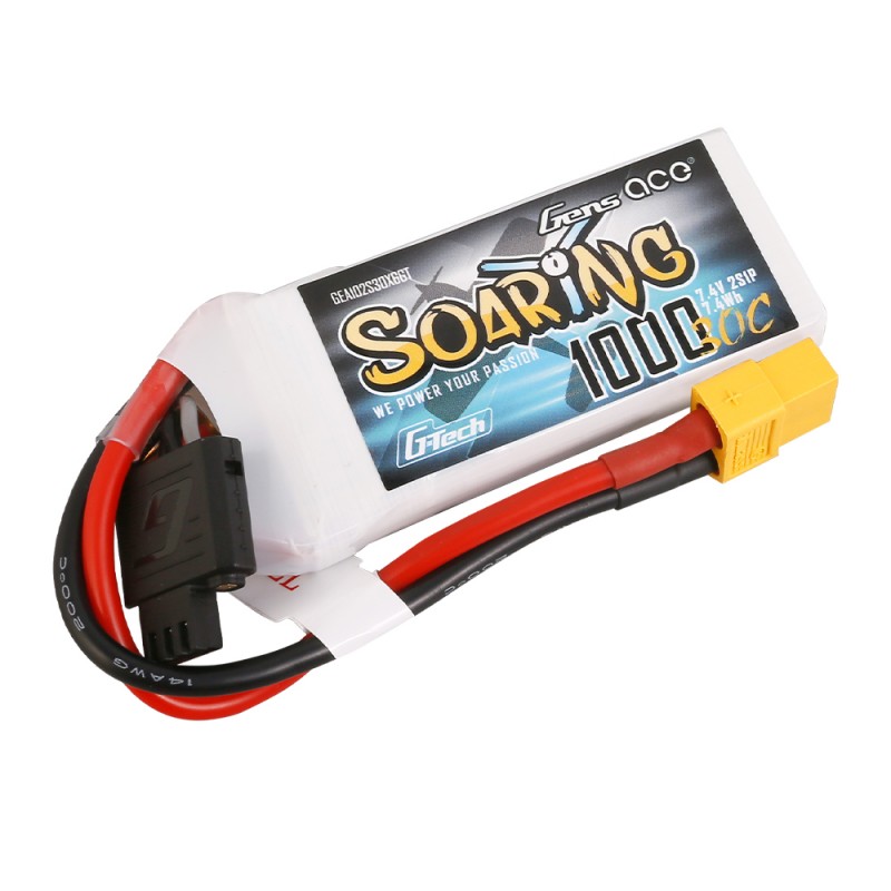 Batería LiPo Gens ACE G-Tech Soaring 2s 7.4V 1000mAh 30C