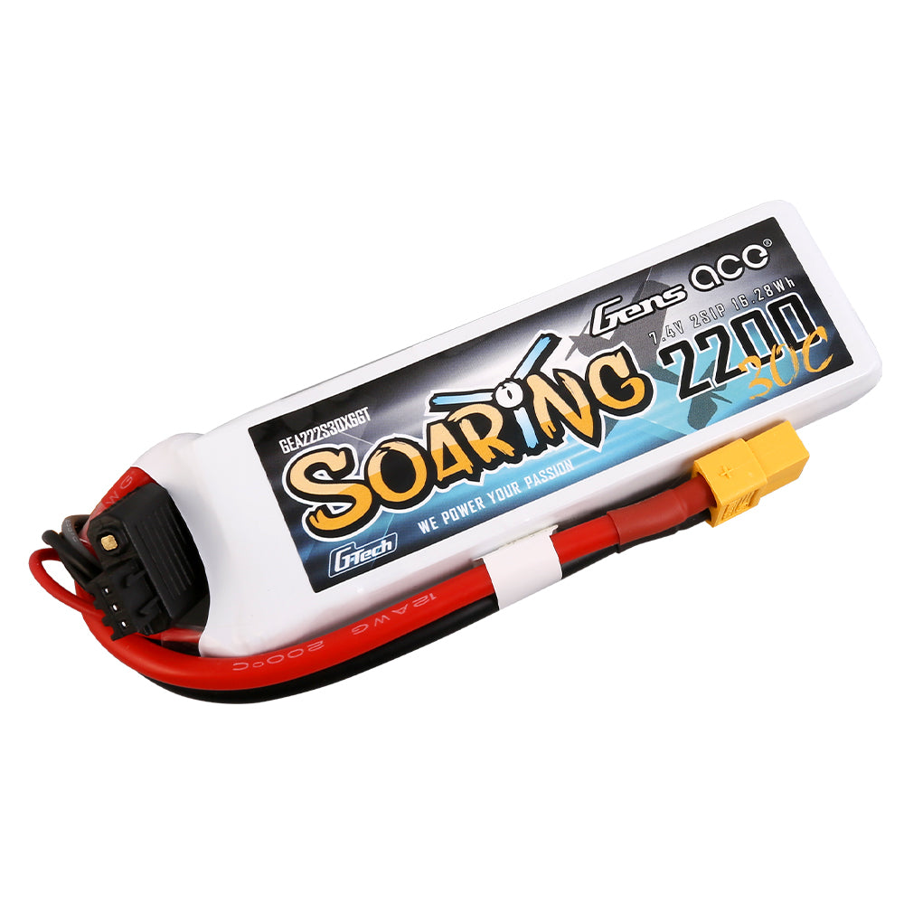 Batería LiPo Gens ACE G-Tech Soaring 2s 7.4V 2200mAh 30C