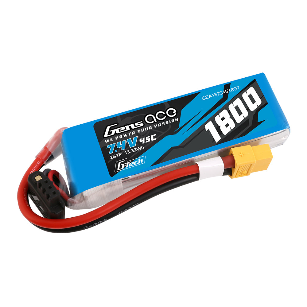 Batería LiPo Gens Ace G-Tech 2s 7.4V 1800mAh 45C