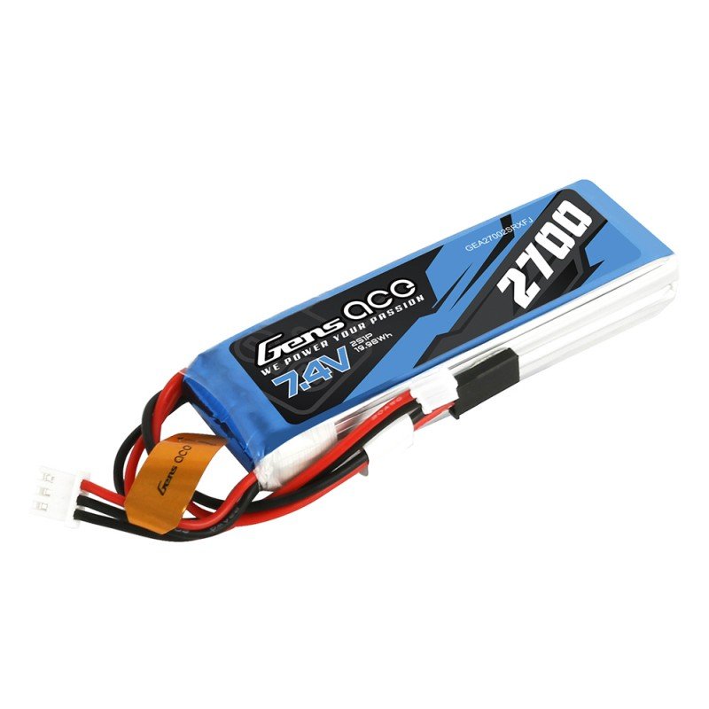 Batería LiPo Gens Ace 2s 7.4V 2700mAh 1C Emisora RC