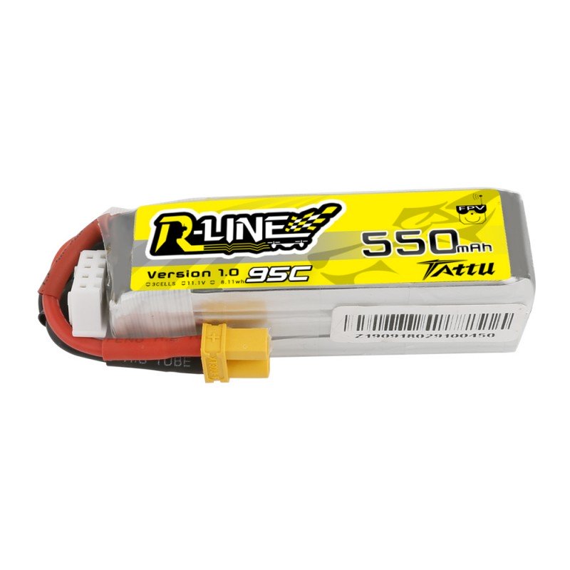 Batería LiPo TATTU R-Line 3s 11.1V 550mAh 95C