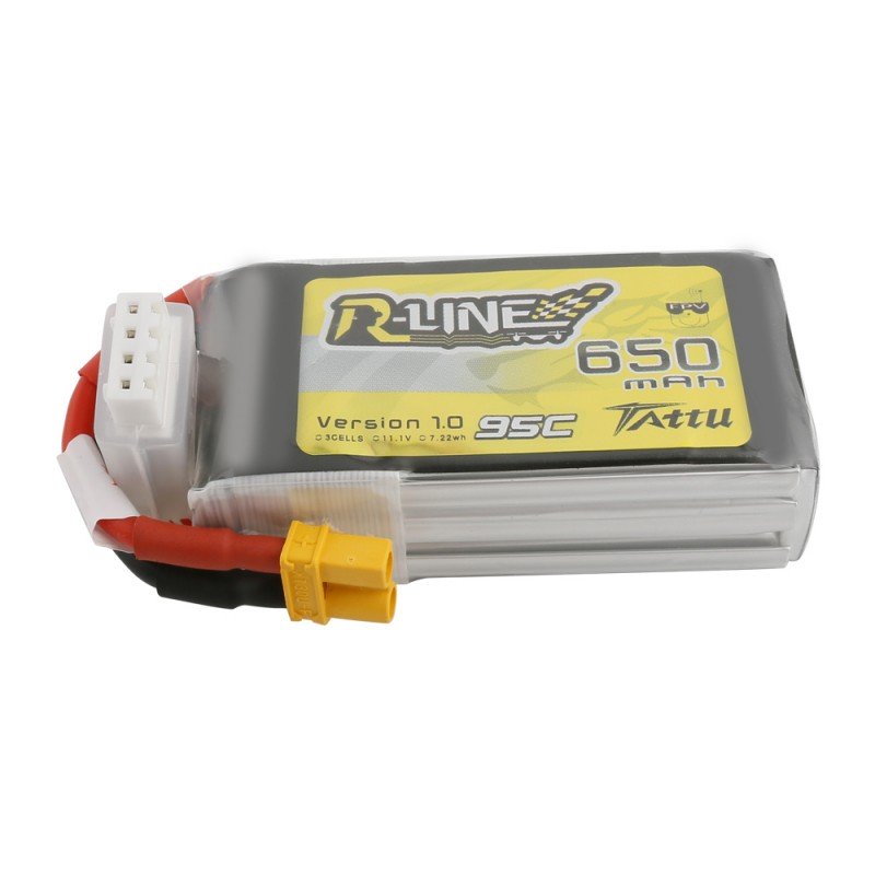 TATTU R-Line 650mAh 3S 11.1V 95C Lipo Battery