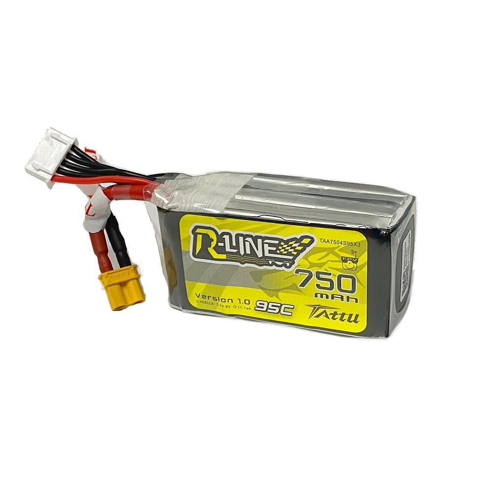 Batería LiPo TATTU R-Line 4s 14.8V 750mAh 95C