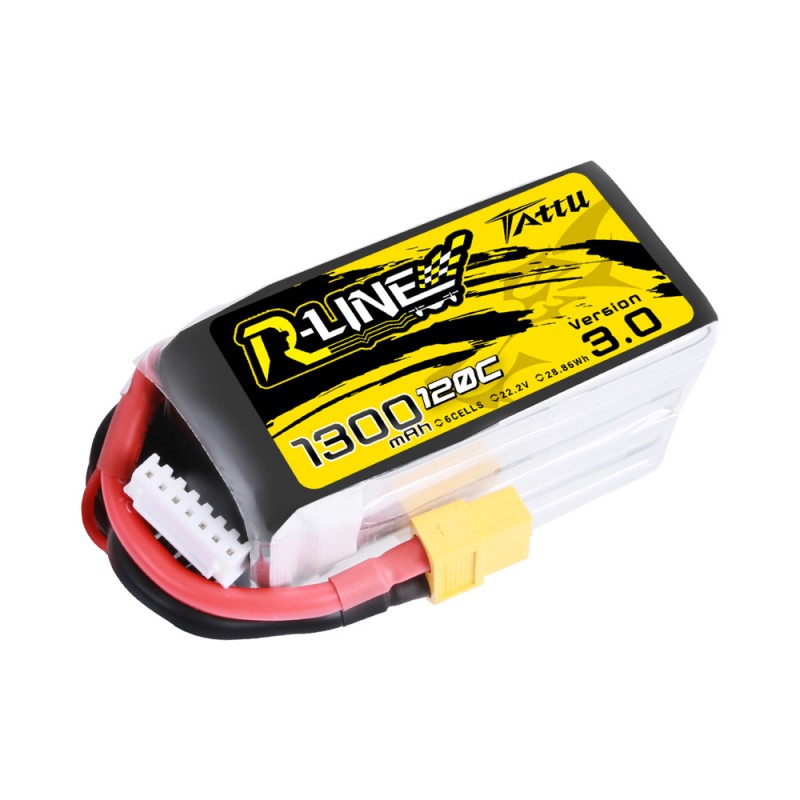 Batería LiPo TATTU R-Line V3.0 6s 22.2V 1300mAh 120C