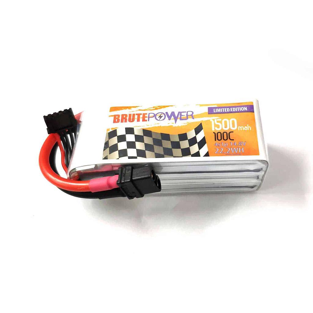 Batería LiPo BrutePower 4s 14.8V 1500mAh 100C